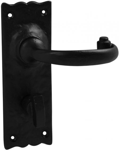 IronCore IronCore Bathroom Door Lever 125mm Black