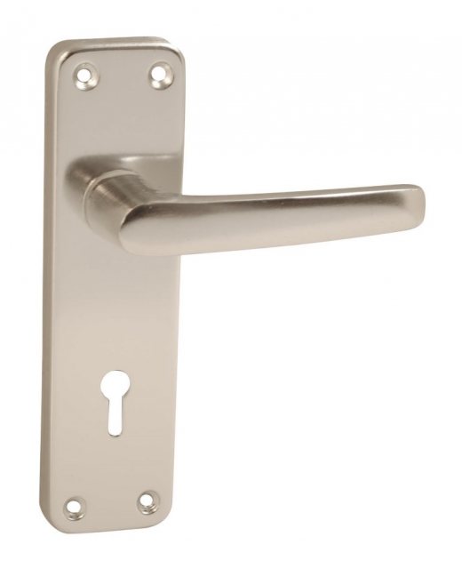 IronCore IronCore Door Lever with Key Hole 150mm Aluminium
