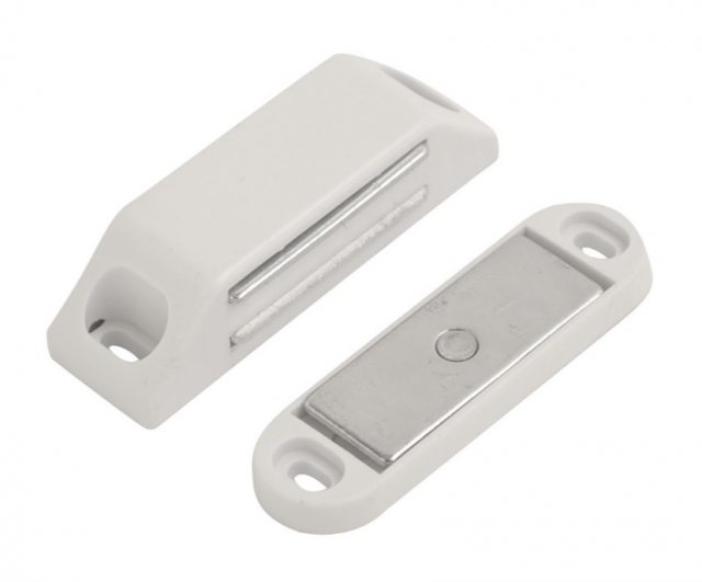 IronCore IronCore Magnetic Catch Heavy Duty 60mm White Plastic