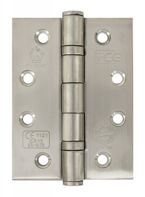 IronCore Ironcore Ball Bearing Butt Hinge Pair 4x3" Stainless Steel
