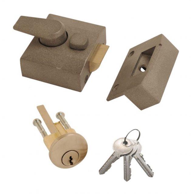 IronCore IronCore Narrow Night Latch Double Lock