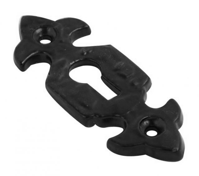IronCore IronCore Fleur-De-Lys Escutcheon 2 Pack Black