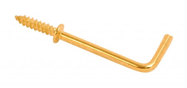 IronCore IronCore Square Shouldered Hook 5 Pack Brass