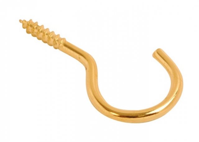 IronCore IronCore Unshouldered Hook 5 Pack Brass
