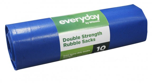 Everyday Double Strength Rubble Sacks 40L 10 Pack