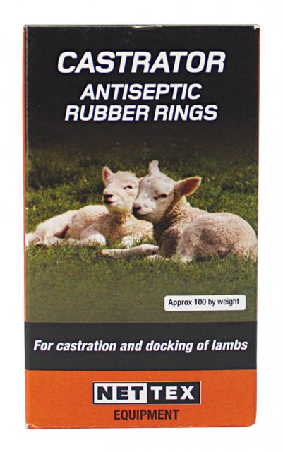 NETTEX Livestock Castration Rings 100 Pack