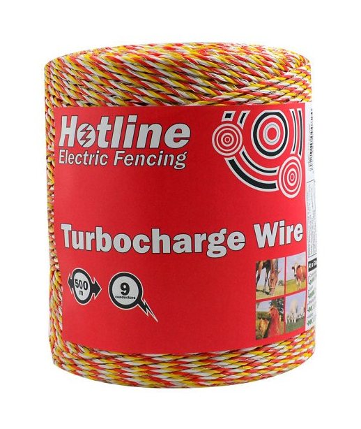 Hotline Turbocharge 9 Strand Polywire - Electric Fence Tape, Wire & Rope