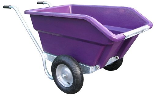 JFC JFC Tipping Twin Wheeled Purple Wheelbarrow 250L