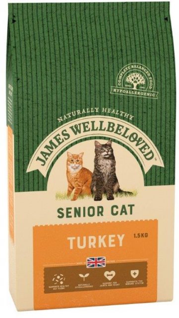 JWB James Wellbeloved Cat Senior Turkey 4kg