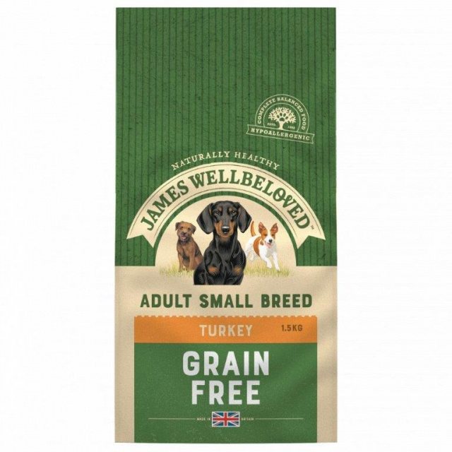 JWB James Wellbeloved Small Breed Grain Free Turkey 1.5kg