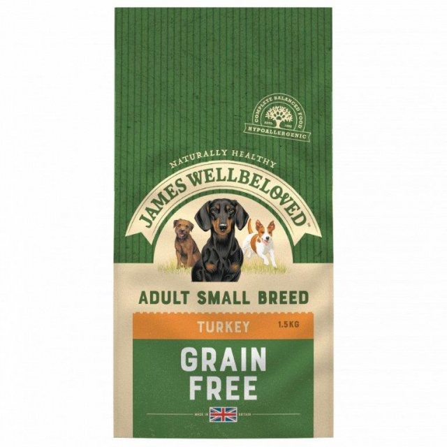 JWB James Wellbeloved Grain Free Small Breed Turkey 1.5kg