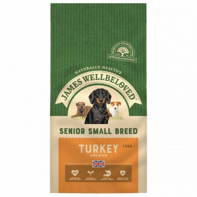 JWB James Wellbeloved Senior Small Breed Turkey & Rice