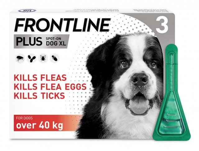 Identiteit vuilnis volwassene MERIAL Frontline Plus Dog Extra Large 3 Pipettes - Flea, Tick & Worm  Treatments - Mole Avon