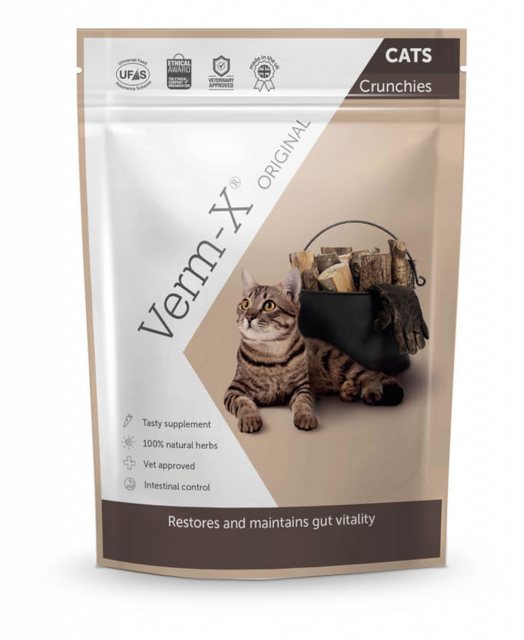 VERMX Verm-X Herbal Cat Crunchies 120g
