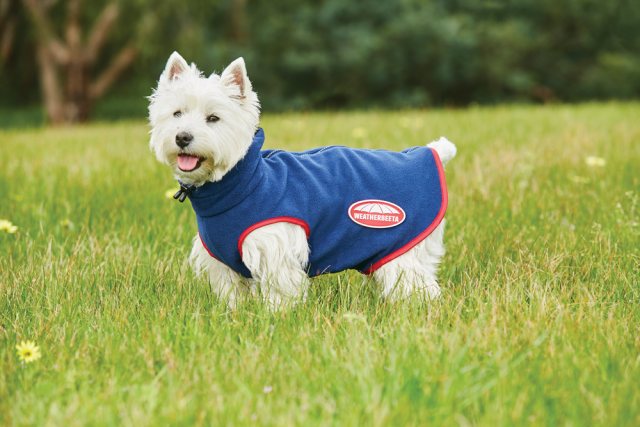 Weatherbeeta Fleece Dog Coat Navy 70cm