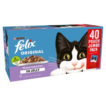 FELIX Felix Mixed Selection In Jelly Wet Cat Food 40 x 100g