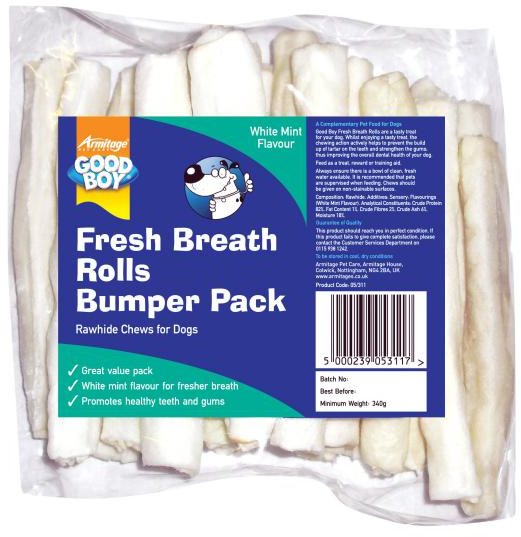 Good Boy Fresh Breath Rolls 340g