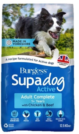 BURGESS Burgess Dog Adult Active 15kg