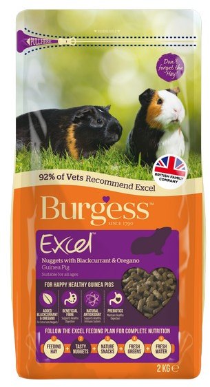 Burgess Excel Guinea Pig Nuggets With Blackcurrent & Oregano 2kg