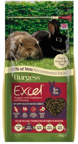 BURGESS Burgess Excel Mature Rabbit Nuggets Cranberry Ginseng 2kg