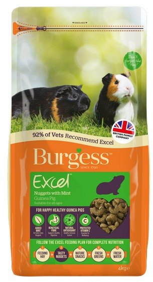 Burgess Burgess Excel Guinea Pig Nuggets With Mint