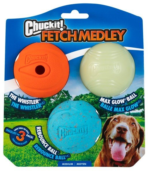 Chuck It! Chuckit Fetch Medley Medium 3 Pack
