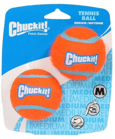 Chuck It! Chuckit Tennis Ball Medium 2 Pack