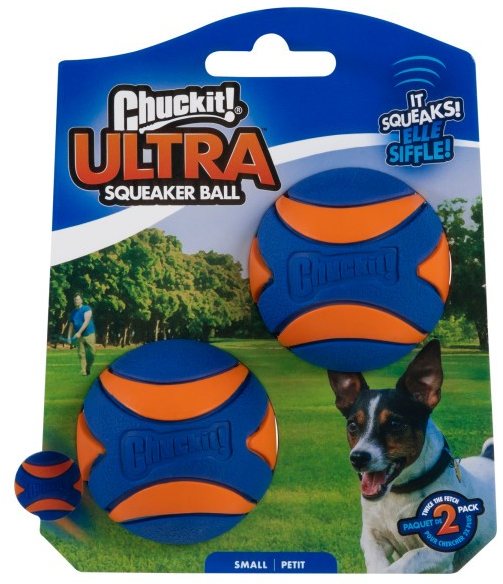 CHUCKIT Chuckit Ultra Squeaker Ball Small 2 Pack