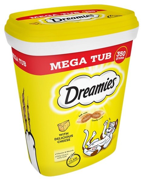 DREAMIES Dreamies Mega Tub Cheese 350g