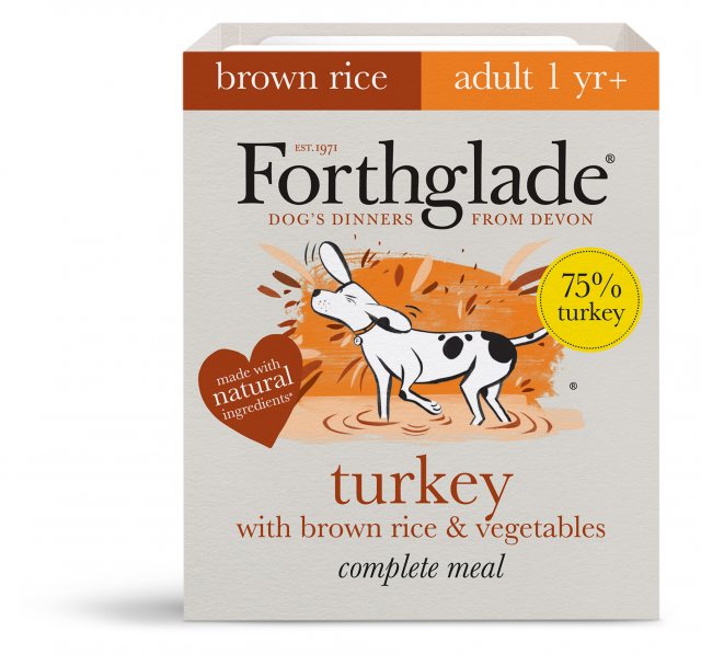 FORTHGLA Forthglade Adult Turkey, Brown Rice & Veg 395g