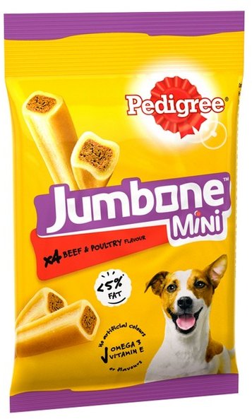 PEDIGREE Pedigree Jumbone Mini Beef & Poultry 4 Pack