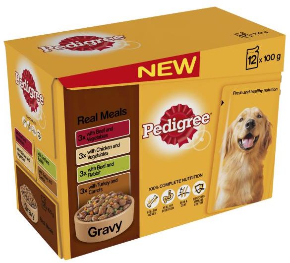 PEDIGREE Pedigree Adult Gravy Real Meals 12 x 100g