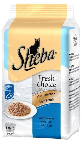 SHEBA Sheba Fresh Choice Fish 6 x 50g
