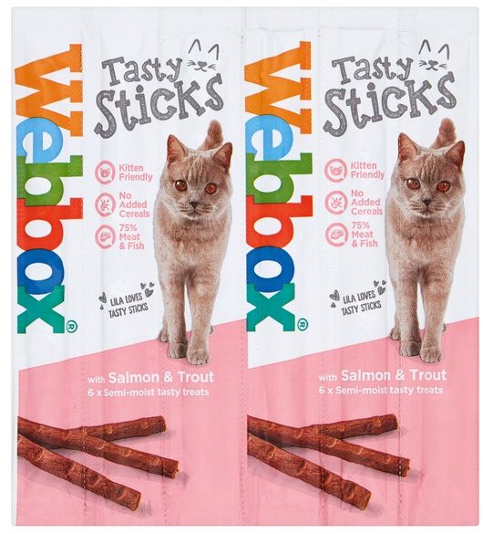 WEBBOX Webbox Tasty Sticks Salmon & Trout 6 Pack