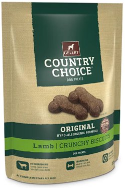 GELERT Country Choice Original Lamb Crunchy Dog Biscuits 225g