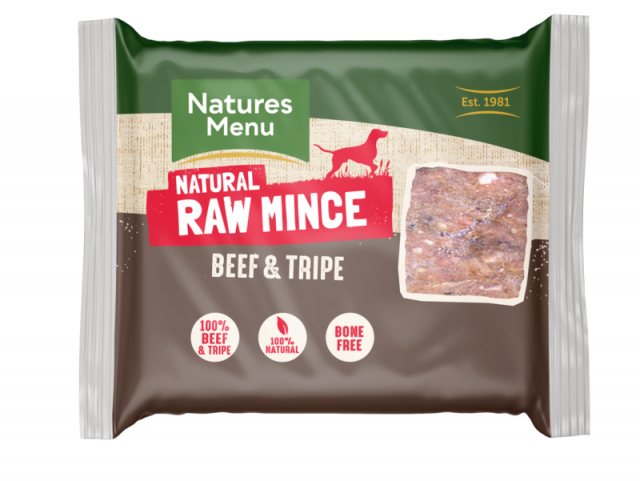 Natures Menu Raw Beef & Tripe Mince 400g