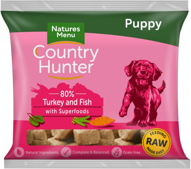 NATMENU Natures Menu Country Hunter Puppy Turkey Nuggets 1kg