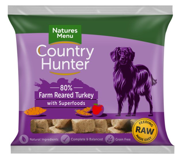 NATMENU Natures Menu Country Hunter Turkey Nuggets 1kg