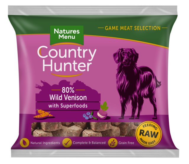 NATMENU Natures Menu Country Hunter Venison Nuggets 1kg