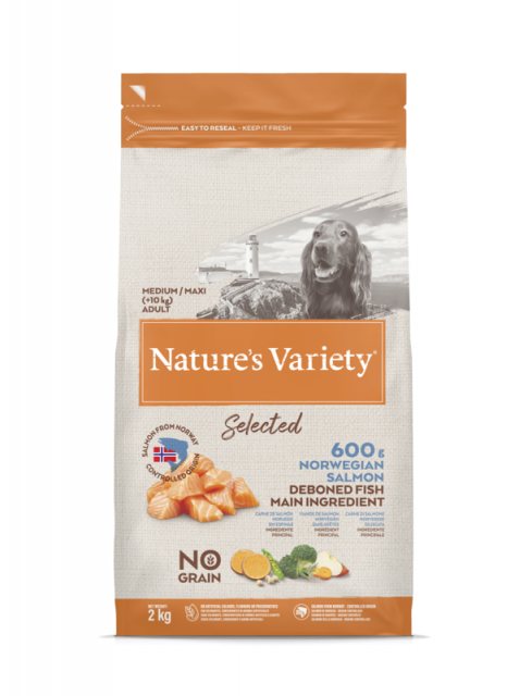 N/VARIET Nature's Variety Grain Free Medium Adult Salmon 2kg