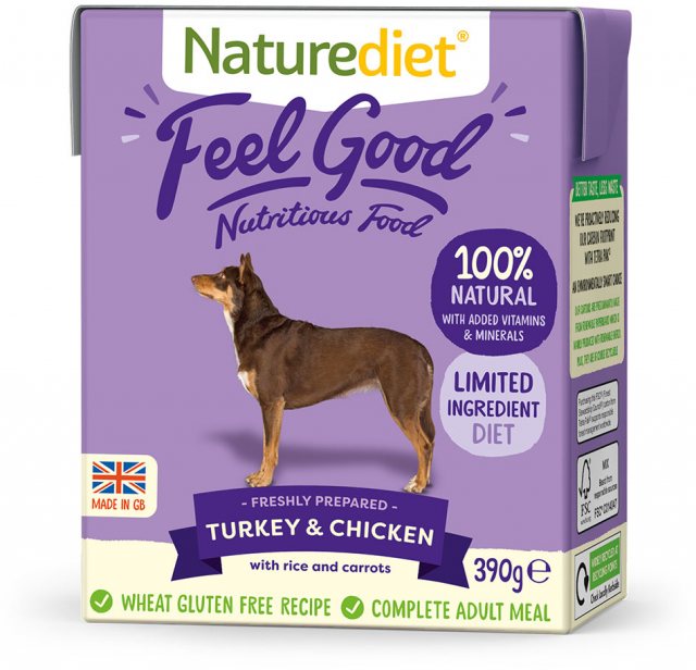 Naturediet Feel Good Turkey, Chicken & Rice 390g