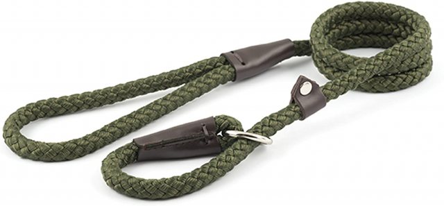 Ancol Ancol Heritage Nylon Slip Lead Green 1.2m x 12mm