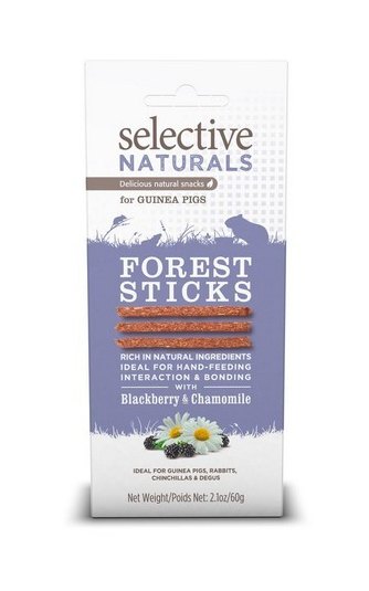 Selective Naturals Forest Sticks For Guinea Pigs With Blackberry & Chamomile