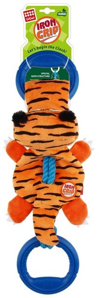 GiGwi Iron Grip Tiger Plush Tug Toy