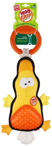 GiGwi Iron Grip Duck Plush Tug Toy