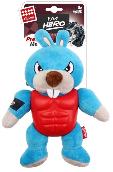 GiGwi I'm Hero Armor Rabbit With Squeaker