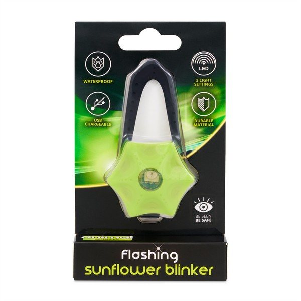 ANIMALIN Animal Instincts Flashing Safety Sunflower USB Blinker Yellow