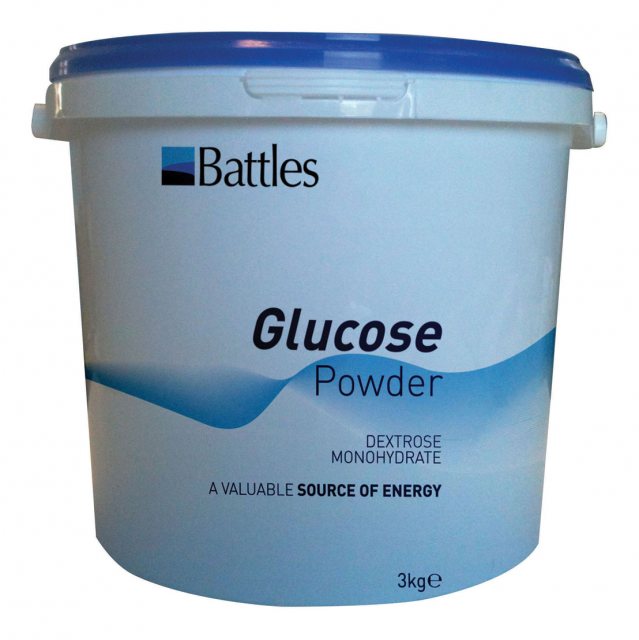 BATTLES GLUCOSE POWDER 3KG VET PACK Cattle Health & Hygiene Mole Avon