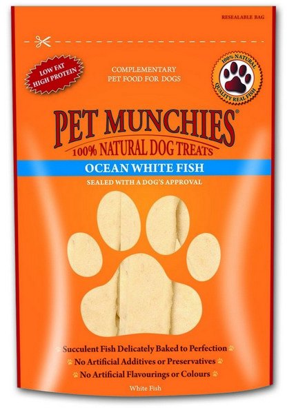 P/MUNCH Pet Munchies Ocean White Fish Dog Treats 100g