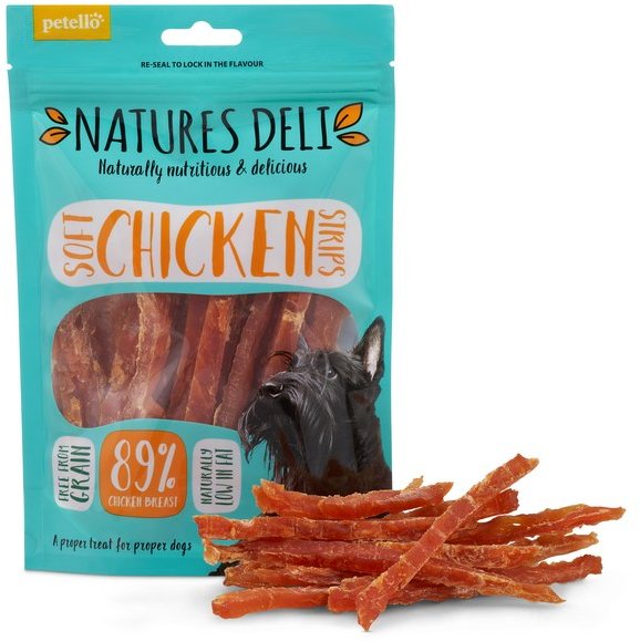 Natures Deli Soft Chicken Strips 100g